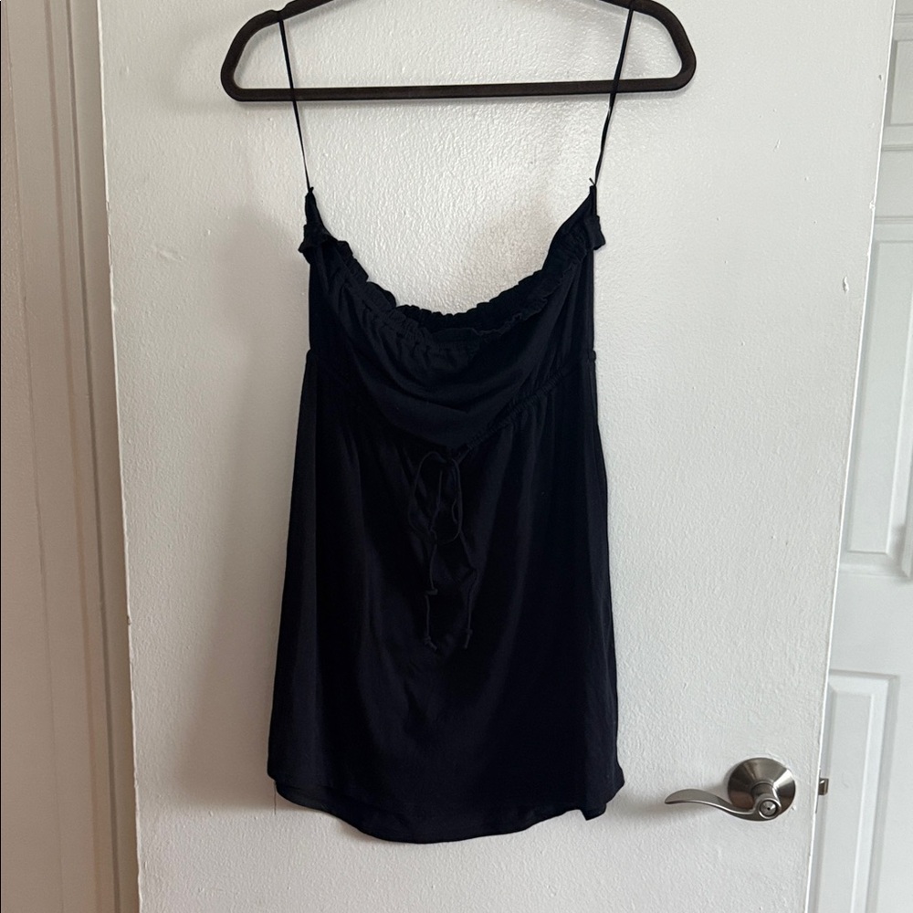 Roxy Black cotton tunic sleeveless tube top